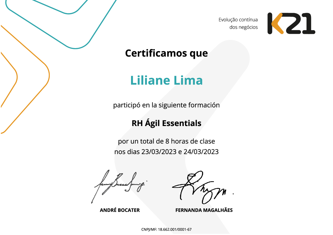 Certificado K21